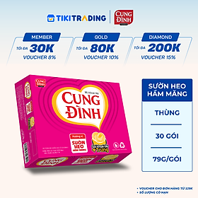 Thùng 30 Gói Mì Cung Đình Hương Vị Sườn Heo Hầm Măng (79g/Gói)