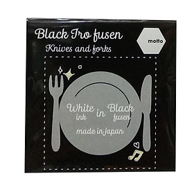 Giấy Note Đen - Motto Iro Fusen 75x75mm IRBF75-N&F