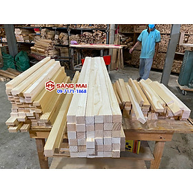 Mua - Thanh gỗ thông vuông 3cm x 3cm x dài 100cm x láng mịn 4 mặt