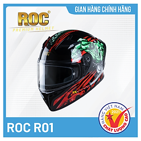 Mũ bảo hiểm Fullface ROC R01 Mạnh Mẽ, Cá Tính