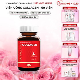 Collagen Sắc Ngọc Khang thế hệ mới 100% từ Nhật Bản [Hộp 60 viên]
