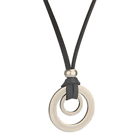 PU Leather Necklace Cord Rope with  Pendant for Women Men Gifts