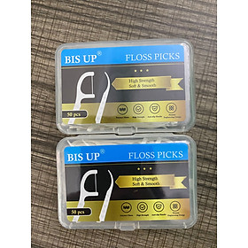 Mua Tăm chỉ nha khoa 2in1 Bis Up hộp 50 cây