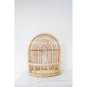 Giá mây cầu vồng treo đồ - giá treo tường trang trí, giá đựng đồ tiện lợi, giá mây decor nhà | Cappiano Home