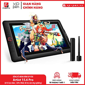 Bảng Vẽ Màn Hình XP-Pen Artist 15.6 Pro fullHD 8192 Lực Nhấn 120% sRGB Hỗ Trợ Cảm Ứng Nghiêng Pen Tilt (Kèm Chân Đế + Găng Tay Họa Sĩ) - Hàng chính hãng