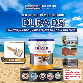 [Hàng Chính Hãng - BH 2 Năm]Keo chống thấm DURAX trong suốt - Chống thấm nền gạch, gỗ công nghiệp(DUARX trong suốt 1 kg)