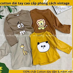 Mua Áo thun dài tay cho bé chất cotton 100% dày mịn in hình dễ ...