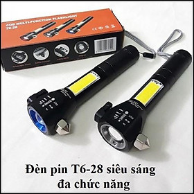 Mua Đèn pin chiếu sáng T628 hàng hot hiện nay với 8 chức năng đa dạng hộp cam