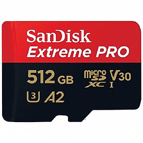 Thẻ Nhớ MicroSDXC SanDisk Extreme Pro V30 A2 512GB 200MB/s SDSQXCD-512G (New 2022) - Hàng Nhập Khẩu