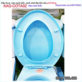 Mua Nắp đậy bàn cầu Cota  Nắp bồn cầu phổ thông màu xanh biển KAG-NAP Cota02
