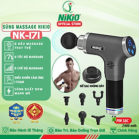 Súng massage cầm tay Nhật Bản Nikio NK-171 - 5 chế độ, 6 tốc độ mát xa