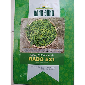 Hạt Giống Ớt Xiêm Xanh RADO 531 gói 0.2-5g