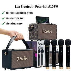 Mua Loa Bluetooth Sothing Peterhot A106W - A108W công suất lớn 56w  dung lượng pin lớn 20.000mAh  kèm 2 micro hát- Hàng chính hãng