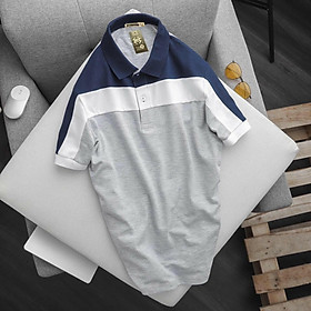 Áo thun cá sâu nam sọc màu