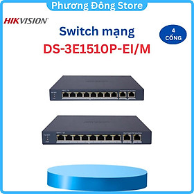 Mua Switch mạng thông minh 8 cổng PoE Gigabit HIKVISION DS-3E1510P-EI/M - Hàng chính hãng