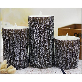 Mua Bộ cốc nến tealight gỗ  Bộ 3 nến điện tử gỗ  Chân nến đuôi cá Trang trí Phòng  Bàn Tiệc Sang Trọng  Lãng Mạn