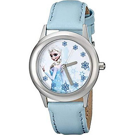 Đồng hồ trẻ em Disney Kids' W000971 Công chúa Elsa Frozen Tween Snow Queen Elsa màu xanh Nhập Khẩu Mỹ