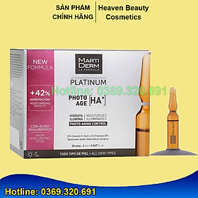 (ỐNG LẺ) Tinh chất dưỡng ẩm, sáng da và chống lão hóa Martiderm Photo Age HA+ chứa 15% Vitamin C ( ỐNG LẺ )