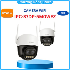 Camera Wifi IMOU Cruiser Z quay quét zoom IPC-S7DP-5M0WEZ 5MP, Đàm thoại 2 chiều, đèn, còi hú báo động - Hàng chính hãng