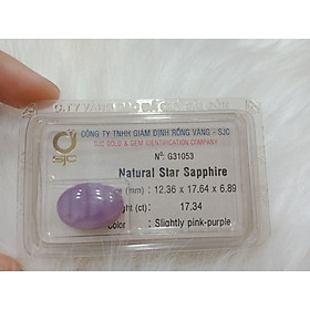 Mua Viên sapphire sao oval màu tím 17.34ct 31053