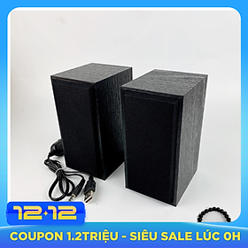 Loa Vi Tính Goldtech GUTEK FT-101 Jack 3.5 Vỏ Gỗ Chống Thấm, Loa Máy Tính Có Dây Dùng Được Cho Cả Điện Thoại, Máy Tính, Công Suất Cao 10W, Âm Thanh Hay, Âm Bass Cực Chất, Âm Thanh Chất Lượng - Hàng chính hãng