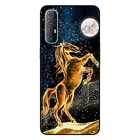 Ốp lưng dành cho Oppo Reno 3 Pro mẫu Chú Ngựa Vàng
