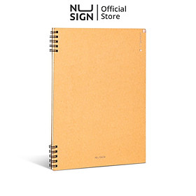 Sổ tay bìa kraft, sổ planner kẻ ngang A5 B5 cao cấp NUSIGN