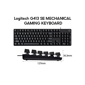 Bàn phím cơ Gaming Có Dây Logitech G413 SE - Hàng chính hãng