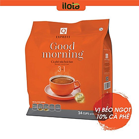 Cà phê hòa tan 3 in 1 Goodmorning cafe sữa uống liền bịch 24 gói x 20gr