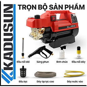 Mua Máy rửa xe máy phun xịt rửa áp lực cao mô tơ cảm ứng từ lõi đồng điều chỉnh áp lực nước tự hút nước thông minh Hàng chính hãng Kadusun  K3-PXR9 K5-PXR9