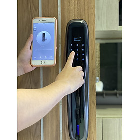 Mua Khoá cửa vân tay thông minh pull push điều khiển qua app điện thoại Tuya Smart  - AB-14D