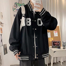 ÁO KHOÁC HOODIE BÓNG CHÀY PHỐI NÚT BẤM PHONG CÁCH BOMBER