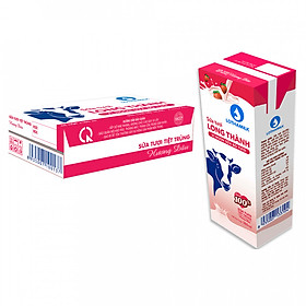 Thùng 48 hộp sữa tươi tiệt trùng Lothamilk dâu ( 180ml/hộp )