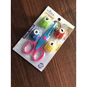 Bộ kéo cắt giấy HZM03855 Guangbo Giao màu ngẫu nhiên