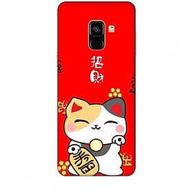 Ốp lưng dành cho điện thoại  SAMSUNG GALAXY A8 2018 Mèo Thần Tài Mẫu 1