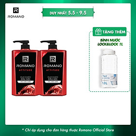 Combo 2 Dầu gội Romano hương nước hoa 650g/chai
