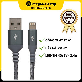 Mua Cáp Light-ning Xmobile LJET-L11 Xám - Hàng chính hãng