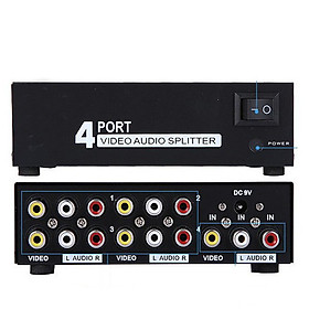 Bộ chia AV (Video & Audio) 1 ra 4 cổng MT-VIKI MT-104AV - Hàng Nhập Khẩu