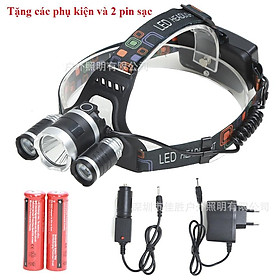 ĐÈN PIN ĐỘI ĐẦU SỬA XE Ô TÔ ĐÈN ĐI ĐÊM Đèn pin đội đầu 3 LED siêu sáng