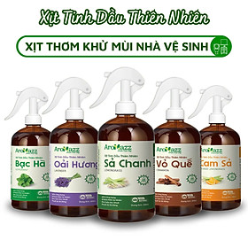 Xịt Khử Mùi Phòng Vệ Sinh Từ Tinh Dầu Thiên Nhiên , Khử Mùi Thơm Phòng Như Khách Sạn Spa 5 Sao Chai Lớn 300ml