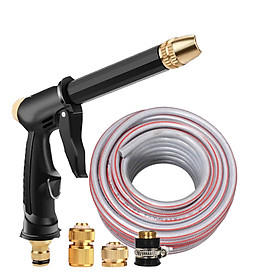 Mua Bộ dây và vòi xịt rửa xe tưới cây tăng áp thông minh 810-2576-1 (dây xám-cút nối đen)