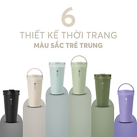 Cốc giữ nhiệt inox 304 Elmich EL8380 dung tích 510ml - Màu xanh lá đậm