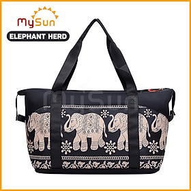 Túi xách tay du lịch nam nữ 2 TẦNG gấp gọn cỡ size to lớn đựng nhiều đồ cá nhân MySun