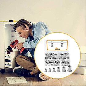 205Pieces Multi-functional Rivet Nut Kit Assorted in M3 M4 M5 M6 M8 M10