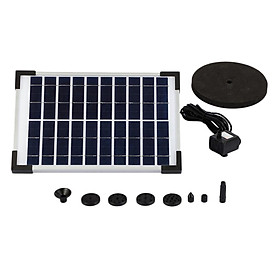 10V 10W Solar Power Panel Pool Fountain Pump Kit for Garden Easy to use