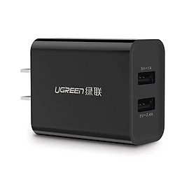Mua Ugreen UG20327CD104TK Màu Đen Bộ sạc nhanh 2 cổng USB 5V/2.4A + 1A - HÀNG CHÍNH HÃNG