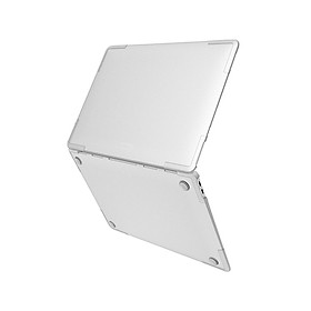 ỐP CAO CẤP TOMTOC HARDSHELL SLIM FOR MACBOOK AIR 2018 – 2020 TRANSPARENT - Hàng Chính Hãng (B03-C01T)