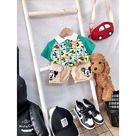 Set áo+ quần in hình mickey siêu cưng 9-18kg