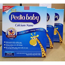 Pediababy canxi bổ sung canxi cho cơ thể, bé từ 06 tháng tuổi trở lên dùng được.