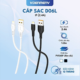 Mua Dây Cáp Sạc LN VDENMENV D06L (2.4A) Giúp Sạc Nhanh  Chuyển Dữ Liệu  Chất Liệu Bện Dù - Hàng Chính Hãng